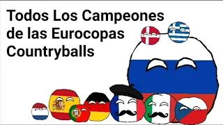 Todos los Campeones de las Eurocopas - Countryballs