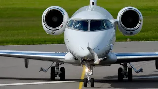 NetJets doppelgänger | TimeAir Bombardier Challenger 300 OK-RPM at Cambridge