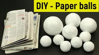 Solar system paper ball making | Newspaper balls | Paper ball making at home | DIY paper ball