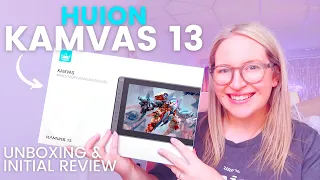 HUION KAMVAS 13 | Unboxing, Set Up & Initial Review! | Emily Harvey Art