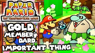 Gold Member’s Card - Wedding Ring, Important Thing Trouble - Paper Mario The Thousand Year Door