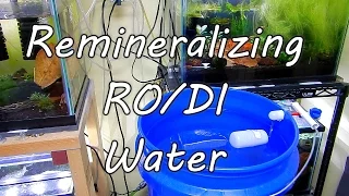 Remineralizing RO DI water