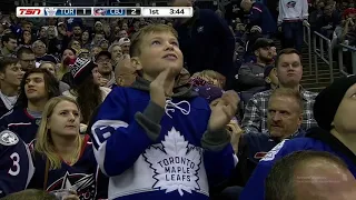 Ron Hainsey 3rd goal of the Season! 23/11/2018 (Toronto Maple Leafs at Columbus Blue Jackets)