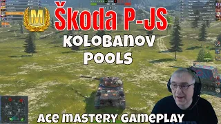 Škoda P-JS Ace Mastery Pools Kolobanov Medal F2P #wotb #wotblitz