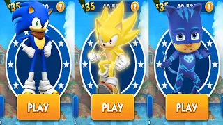 Subway Surfers Sonic Boom vs Sonic Dash Super Sonic Tag with Ryan Pj Masks All Characters Unlocked