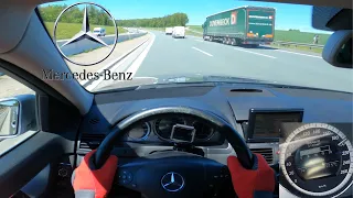 Mercedes-Benz C250 CDI TOP SPEED DRIVE ON GERMAN AUTOBAHN