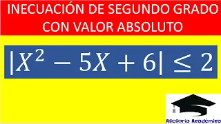 🧨 INEQUALITY Quadratic with ABSOLUTE VALUE | second degree INEQUALITY | sign table | frame