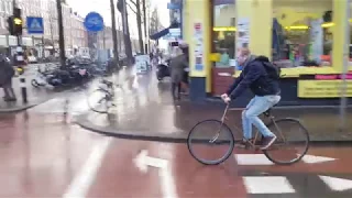 Amsterdam from the tram.  Fall 2017, Line 17: De Vlugtlaan to Marnixstraat