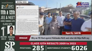 Why an FIR filed against Mehbooba Mufti and what did Iltija Mufti say