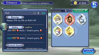 [DFFOO] Enchancement: Summons - Enhance Ifrit, Shiva and Ramuh