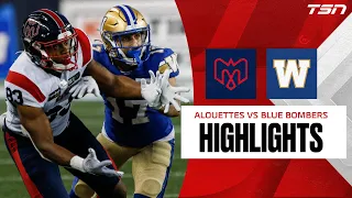 CFL Week 12: Montreal Alouettes vs. Winnipeg Blue Bombers - Full Highlights