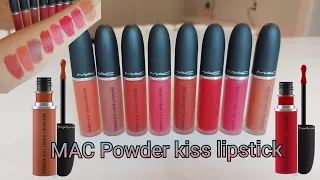 Mac powder kiss liquid lipstick 💄. All 8 shades.