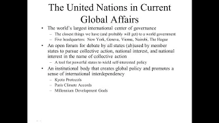 The United Nations - A Force for Global Governance?