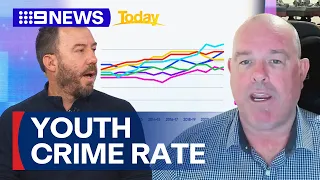 Rate of young offenders rise for first time decade, says new data | 9 News Australia