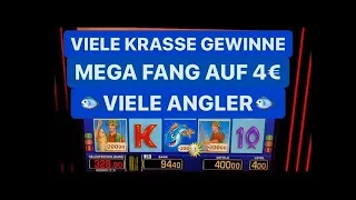 Fishin Frenzy Freispiele 4€ geile Gewinne Spielhalle Casino Spielothek Merkur Magie Jackpot Novoline