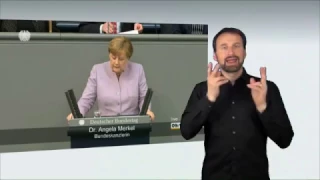 Gebärdensprachvideo: Regierungserklärung zum Brexit