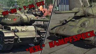 War Thunder | KV-85 + T-34 (STZ) (4.7 RB) | Kuban | Player: K4mpfspeck | No Commentary