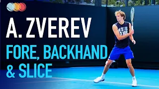 Alexander Zverev - Court Level Practice [240fps]