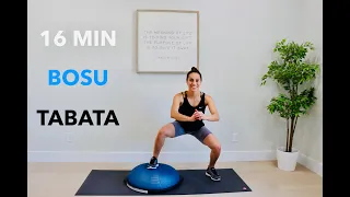 16 MIN TABATA | BOSU BALL | Angelique Clark