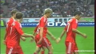 Russia - Serbia. Pogrebnyak (1-0)