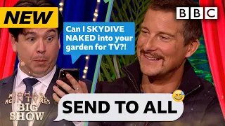 Survival expert Bear Grylls' hilariously REVEALING Send To All! - Michael McIntyre's Big Show | BBC