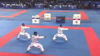 Kuwait (KWU) Male Team Kata Kanku Sho Karate 1 Series A Athens 2023