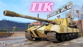 Jagdpanzer E 100  11K Damage World of Tanks Gameplay (4K)