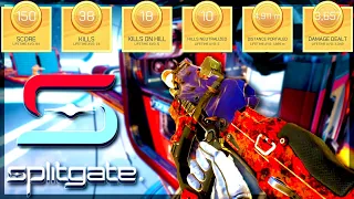 GETTING ALL GOLDS IN SPLITGATE RANKED! 🥇 HIGH ELO GAME! (Splitgate Gameplay)