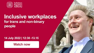 Inclusive workplaces for trans and non-binary people