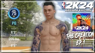 THE 2ND COMING OF LINSANITY!! nba 2K24 ARCADE EDITION MYCAREER EP 1 THE CREATION!!