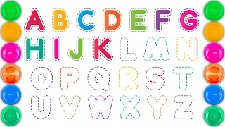 A to Z Alphabets for kids, collection for writing along dotted line, A to Z alphabet, education - 8