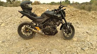 2020 Yamaha MT03 with dual sport tires