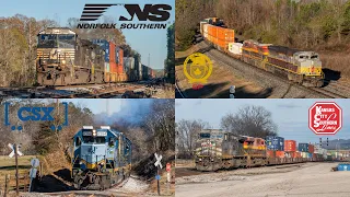 HD: Railfanning NS & CSX of Dec. 2023 pt 1 w/KCSM, CP 7014, CSXT 6394 (RFP), and more!