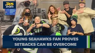 Young Seahawks fan proves setbacks can be overcome