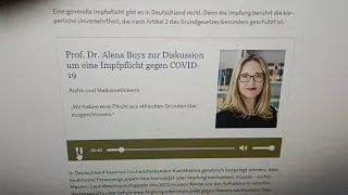 Was interessiert mich mein Geschwätz von gestern?? Alena Buyx zur Impfung gegen Corona.