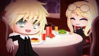 I tried to get the waiter's attention by blinking in morse code | Miraculous Ladybug「 Gacha Club 」