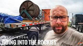 GOING INTO THE ROCKIES | My Trucking Life | Vlog #3066