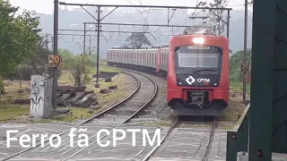 movimentação De trens na estação Rio Grande da Serra da CPTM parte 1