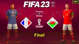 FIFA 23 - FRANCE vs. WALES - FIFA World Cup Final - Mbappé vs. Bale - PS5™ [4K]