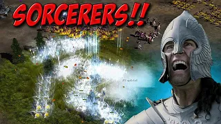 Sorcerers are GAME CHANGING | 2 VS 2 | BFME2 RotWK 2.02 V9