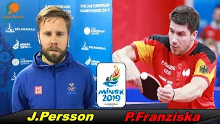 Patrick Franziska - Jon Persson II European Games ,Minsk 2019 II Team final