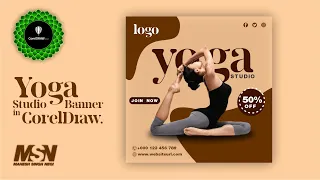 Create a Yoga Banner in CorelDraw.