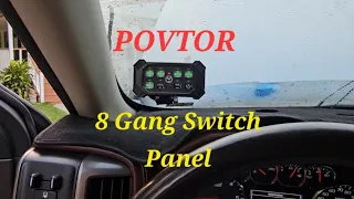 POVTOR 8 Gang Wireless Switch for Vehicle AccessoriesA