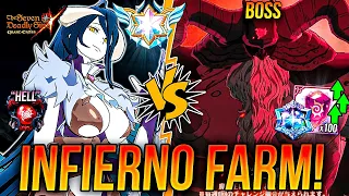 REY DEMONIO BOSS FARM!! 📈 *INFIERNO* MEJOR EQUIPO GUÍA COMPLETA! 🙂 | Seven Deadly Sins: Grand Cross