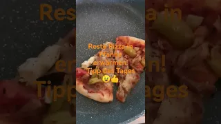 Reste Pizza in Pfanne heiß machen | Tipp des Tages