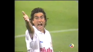 Recopa de Europa 1994/1995: Real Zaragoza 3-0 Chelsea (06/04/1995). Narración en español.