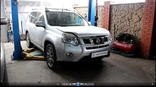 Замена приводного ремня и натяжителя на Ниссан Х трейл 2014 года Nissan X TRAIL 1часть