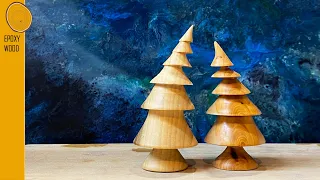 Christmas Tree - Cute and Unique Woodturning Project that SELLS FAST