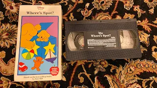 Disney Presents Spot: Where's Spot 2000 VHS