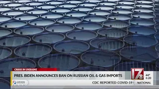 President Biden announces ban on Russian oil, gas imports